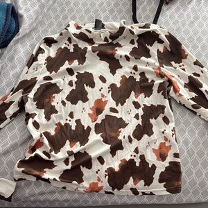 Cow Print  Shirt